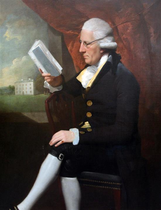 Lemuel Francis Abbott (1760-1803) Portrait of Sir Edward Cotsford of Clyst St George, 50 x 40in.